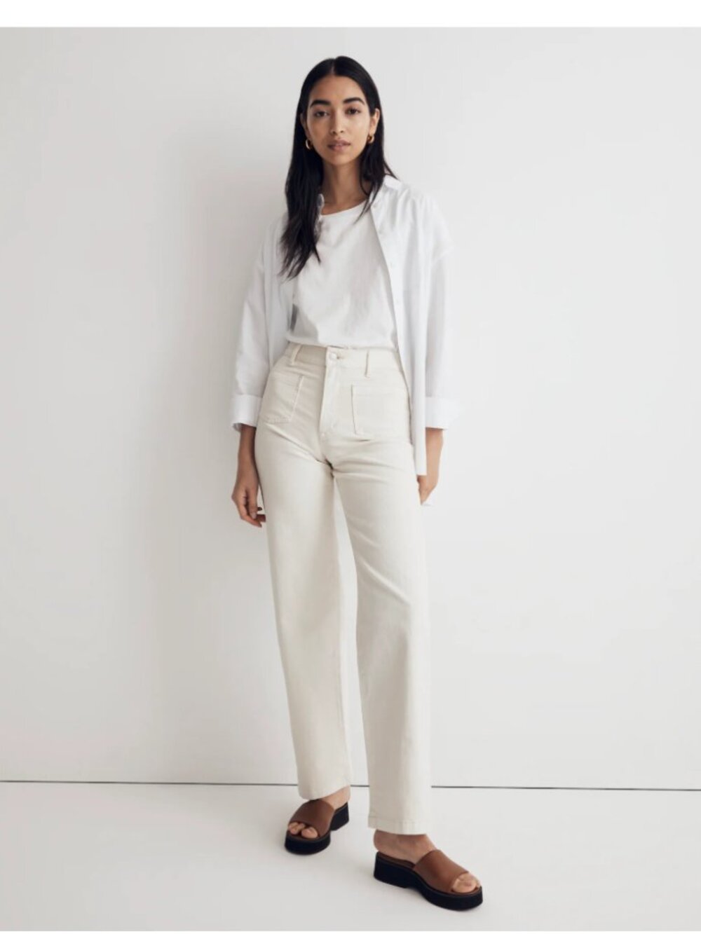Madewell‎ The Perfect Vintage Wide-Leg Jean Size 27 vintage canvas